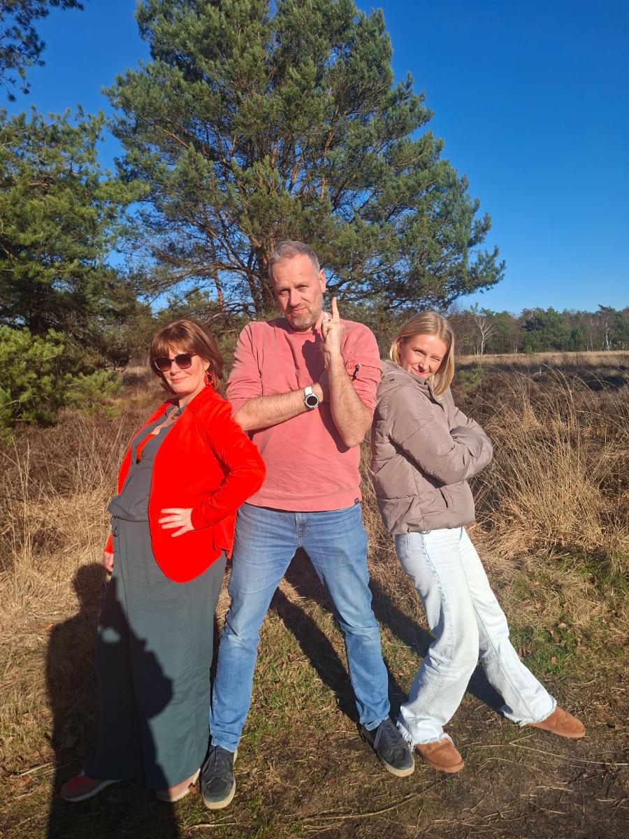 Deelnemers onderweg
